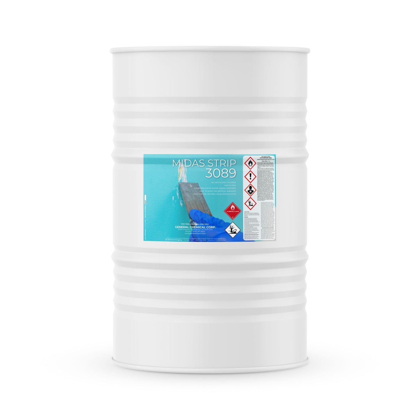 MidasStrip 3089 - Tote and Container Exterior Cleaner for Vertical Surfaces