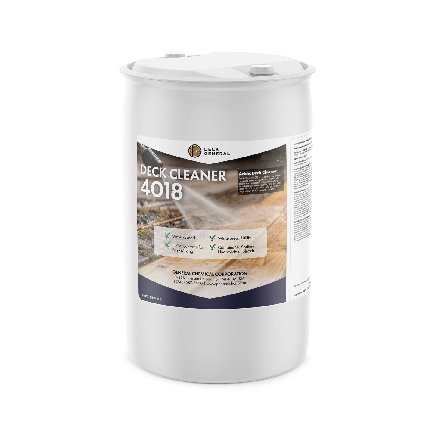 DeckGeneral Deck Cleaner 4018 - Exterior Wood Cleaner