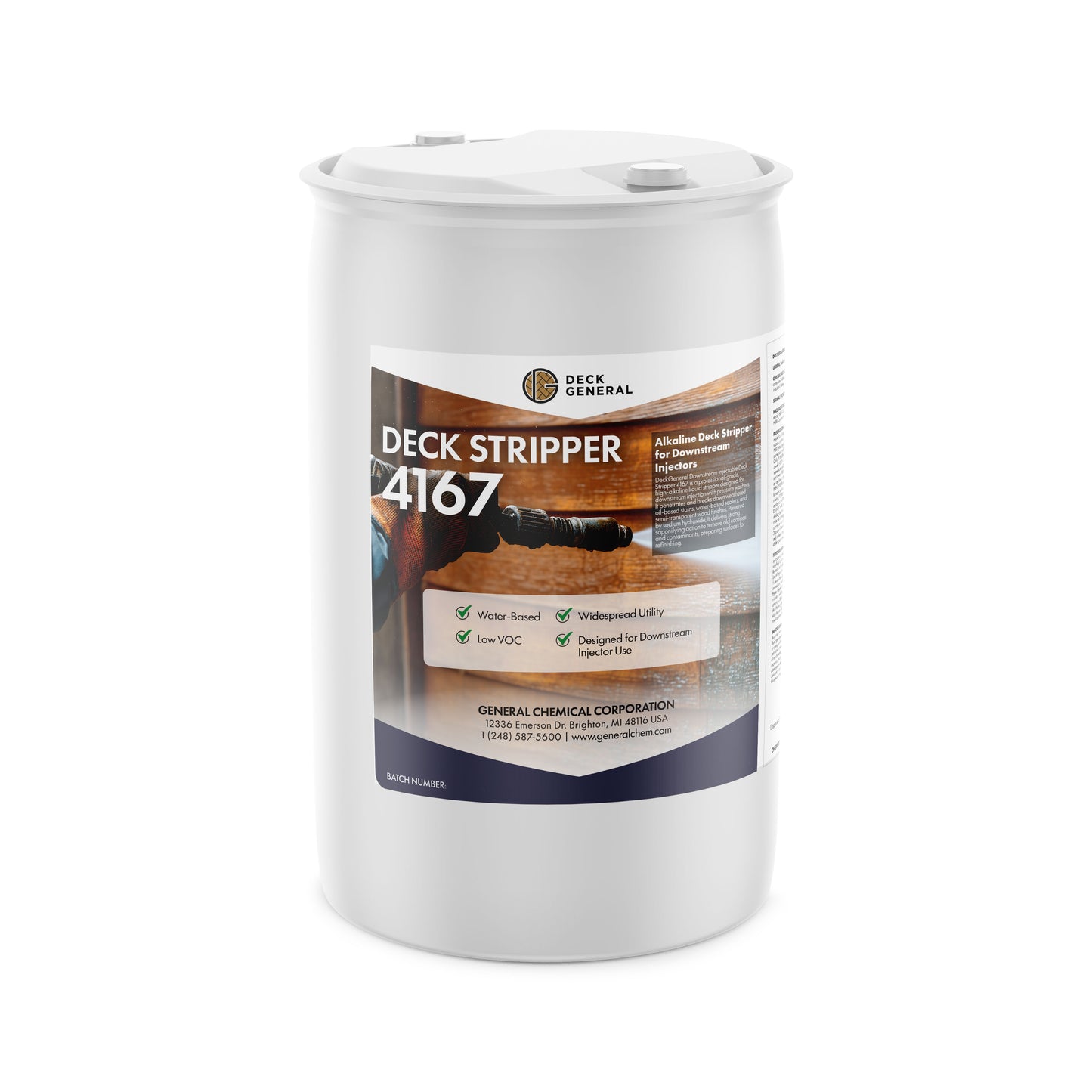 DeckGeneral Down Stream Injectable Deck Stripper 4167 - Remove Wood Stain Fast with a Downstream Injector