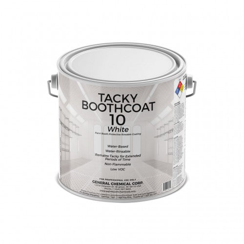 Tacky Booth Coating 10W - Water Based White Tacky Coating Paint Booth Protection