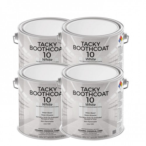 Tacky Booth Coating 10W - Water Based White Tacky Coating Paint Booth Protection
