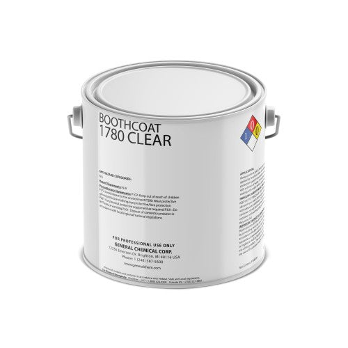 Booth Coat 1780 Clear - Clear Protective Barrier for Grates, Floors and Walls