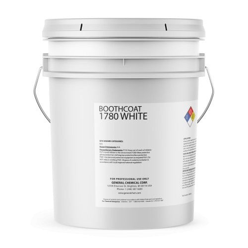 Booth Coat 1780 White - PROTECTIVE BARRIER FOR GRATES, FLOORS, AND WALLS
