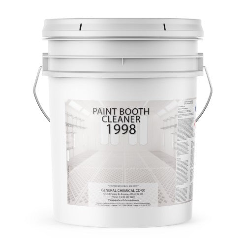 Paint Booth Cleaner 1998 - Water Based Paint Remover for Heavy Overspray
