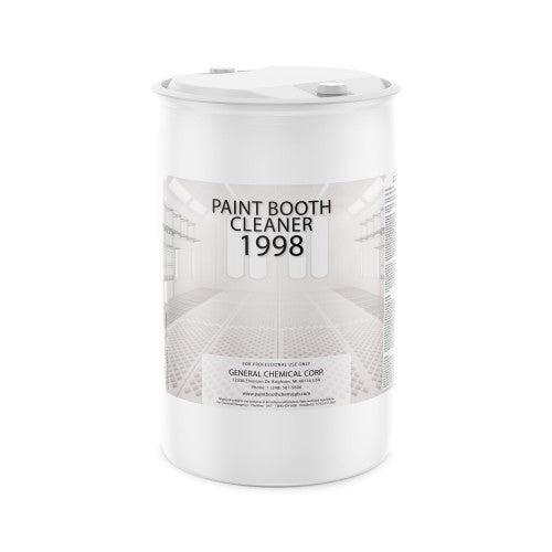 Paint Booth Cleaner 1998 - Water Based Paint Remover for Heavy Overspray