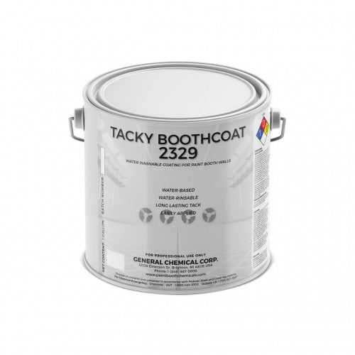 Tacky Booth Coating 2329 - Water Based Clear Tacky Coating for Temporary Paint Booth Protection