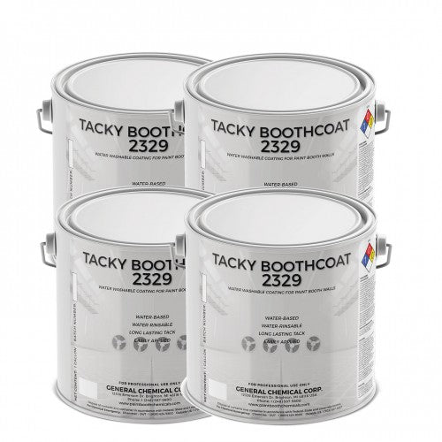 Tacky Booth Coating 2329 - Water Based Clear Tacky Coating for Temporary Paint Booth Protection