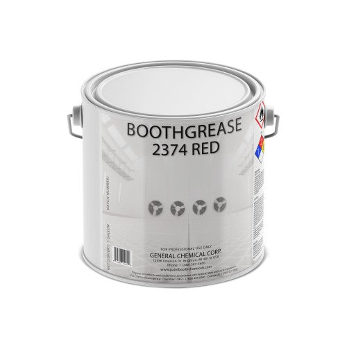 Booth Grease 2374 Red - Protective Paint Coating for Heavy Overspray
