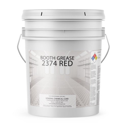 Booth Grease 2374 Red - Protective Paint Coating for Heavy Overspray