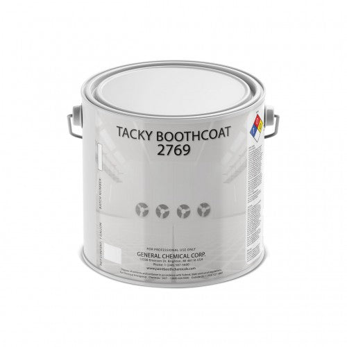 Tacky Booth Coating 2769 - Water Based White Tacky Coating for Temporary Paint Booth Protection
