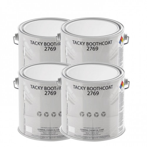 Tacky Booth Coating 2769 - Water Based White Tacky Coating for Temporary Paint Booth Protection