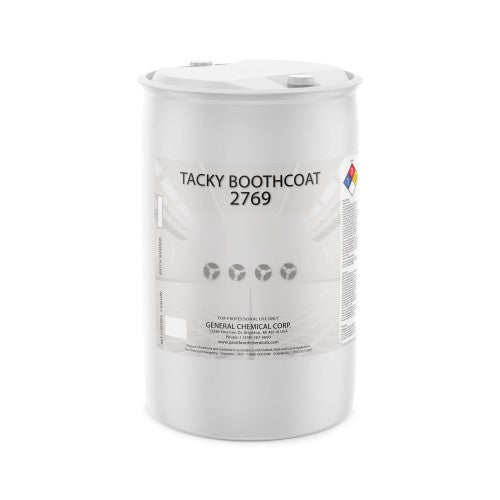 Tacky Booth Coating 2769 - Water Based White Tacky Coating for Temporary Paint Booth Protection