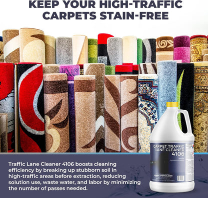 CarpetGeneral Carpet Traffic Cleaner 4106 - Restore Traffic Lanes on Carpet