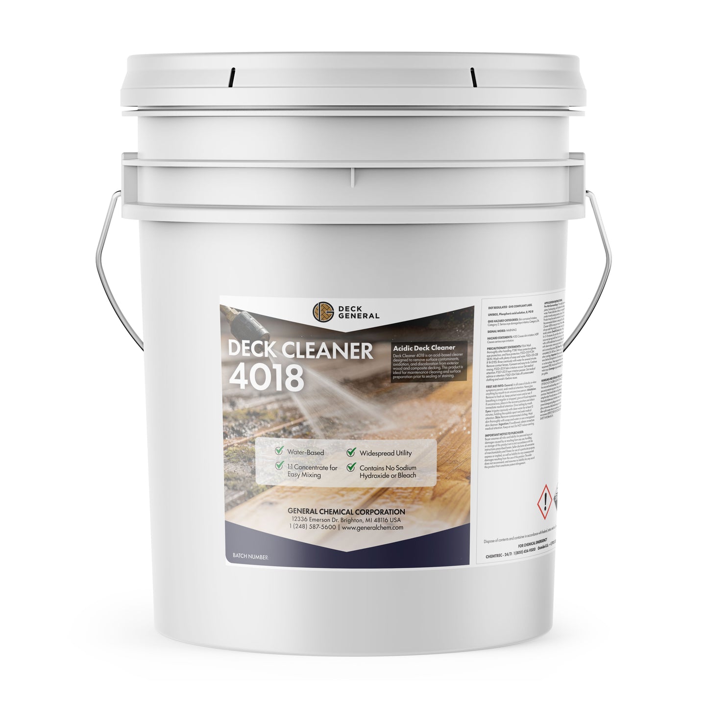 DeckGeneral Deck Cleaner 4018 - Exterior Wood Cleaner