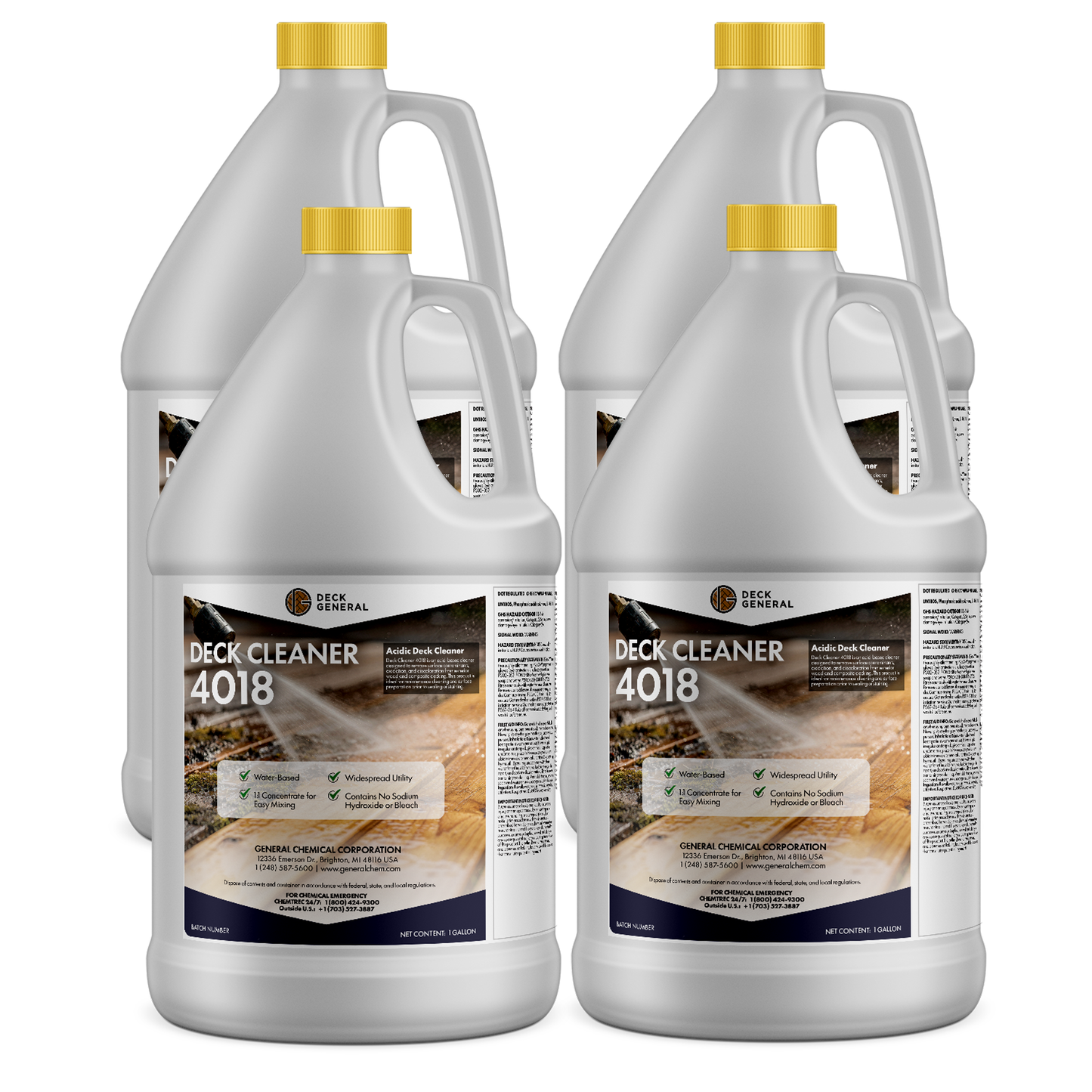 DeckGeneral Deck Cleaner 4018 - Exterior Wood Cleaner