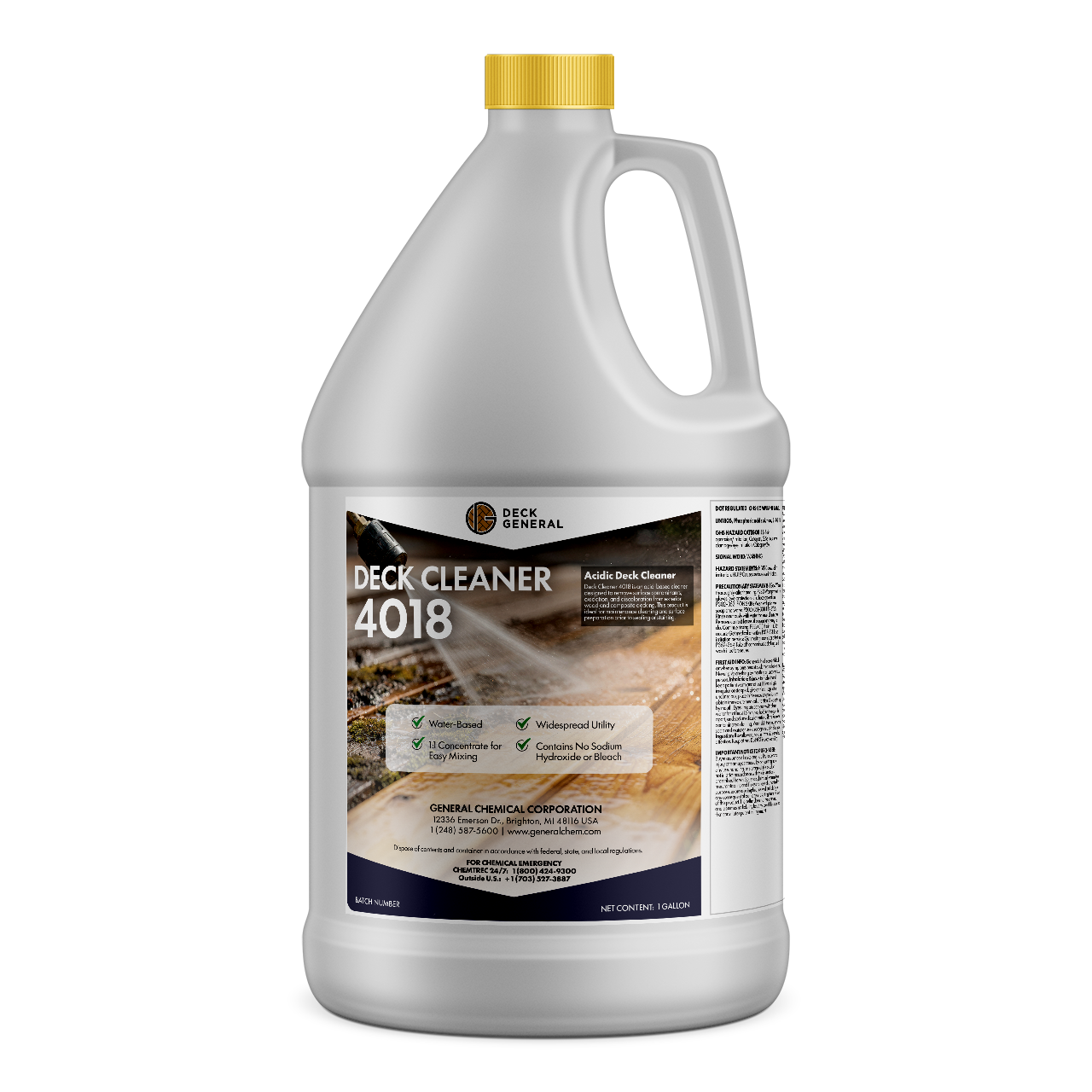DeckGeneral Deck Cleaner 4018 - Exterior Wood Cleaner