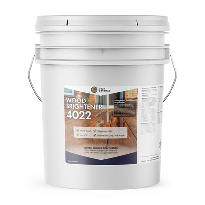 DeckGeneral Wood Brightener 4022 - Spray On Wood Brightener Pre-Treatment