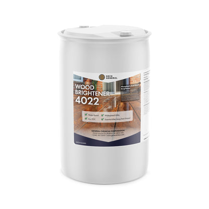 DeckGeneral Wood Brightener 4022 - Spray On Wood Brightener Pre-Treatment