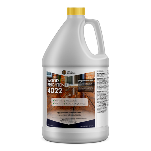 DeckGeneral Wood Brightener 4022 - Spray On Wood Brightener Pre-Treatment