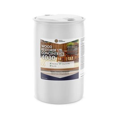 DeckGeneral Wood Restorer Concentrate 4030 - Restore Your Wood and Remove Mildew and Weather Stains