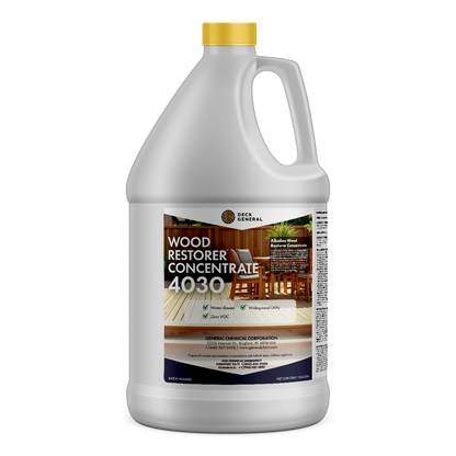 DeckGeneral Wood Restorer Concentrate 4030 - Restore Your Wood and Remove Mildew and Weather Stains