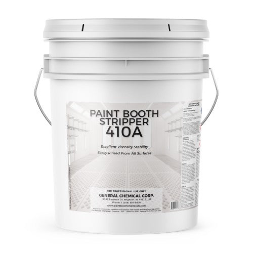 Paint Booth Stripper 410A - Paint Remover for Walls and Windows