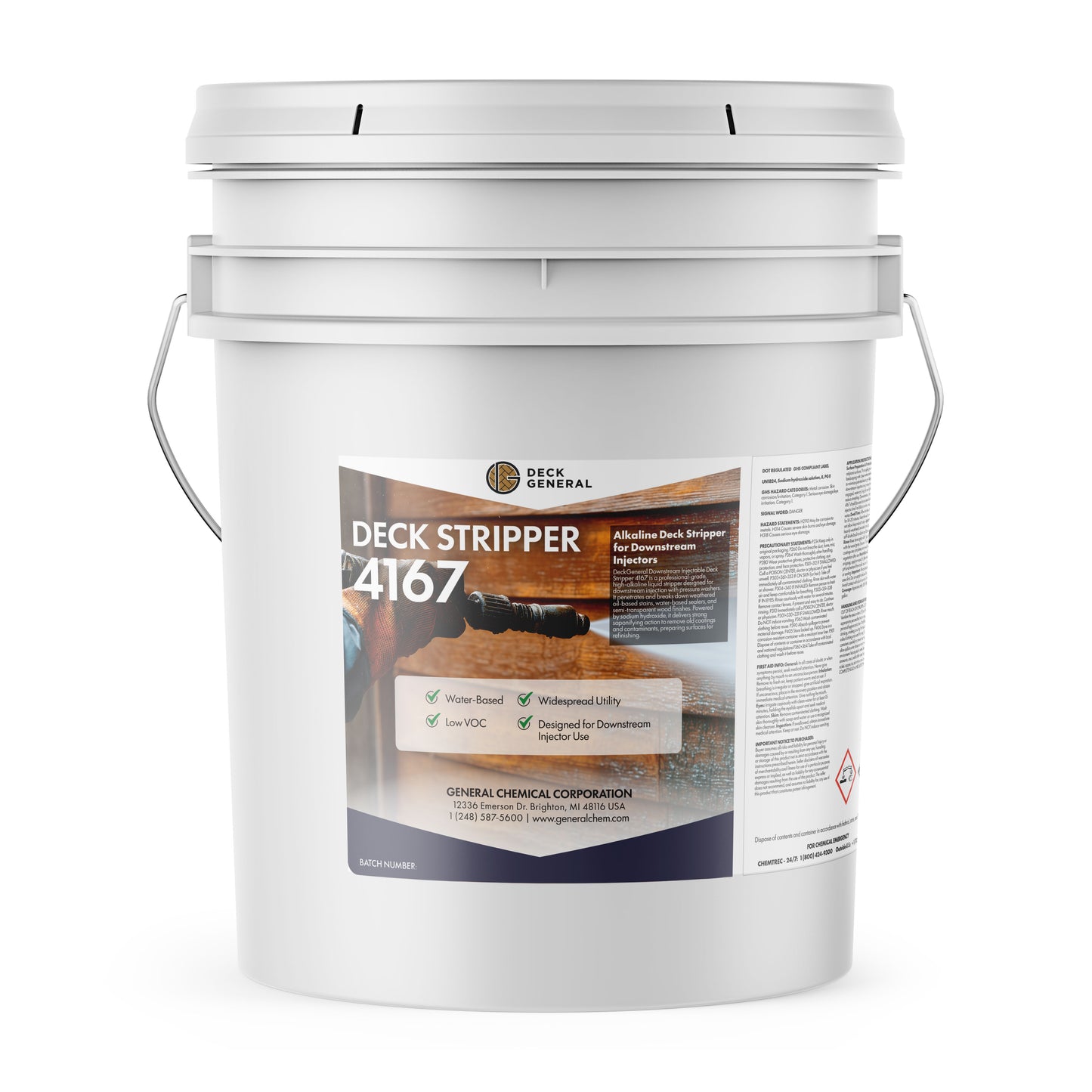 DeckGeneral Down Stream Injectable Deck Stripper 4167 - Remove Wood Stain Fast with a Downstream Injector