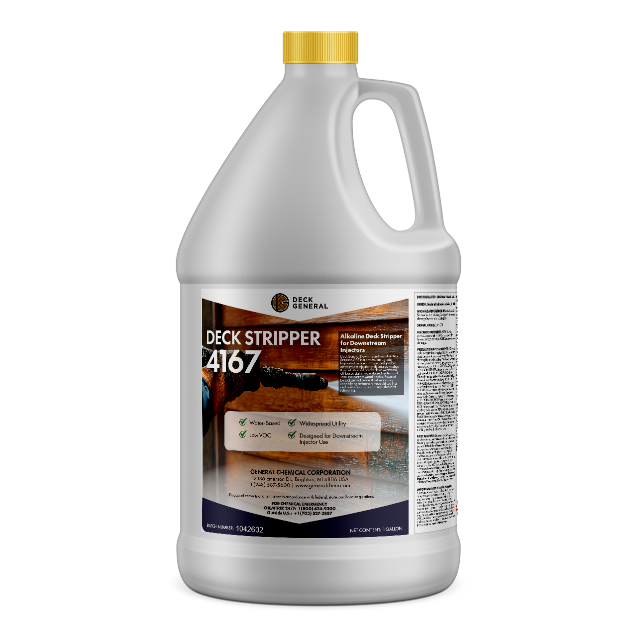 DeckGeneral Down Stream Injectable Deck Stripper 4167 - Remove Wood Stain Fast with a Downstream Injector