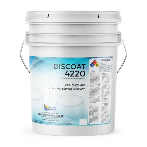 Disccoat 4220 - Water Based Clear Blue Optical Disc and CD Protection Coating