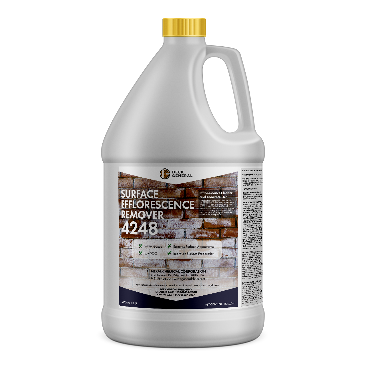 PaverGeneral Surface Efflorescence Remover 4248 - Remove Salt Stains from Brick, Stone, Concrete, and More