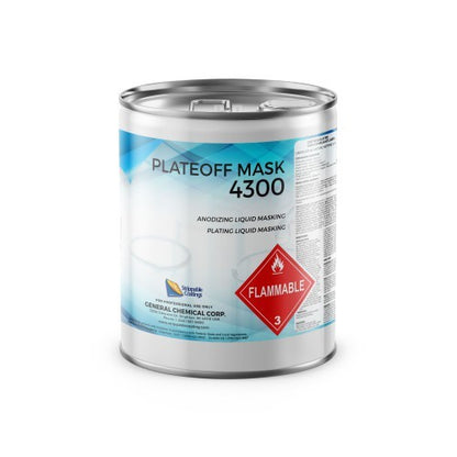 Plate Off Mask 4300 - Blue Strippable Water and Acid Resistant Coating