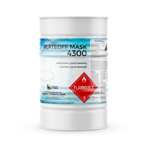 Plate Off Mask 4300 - Blue Strippable Water and Acid Resistant Coating