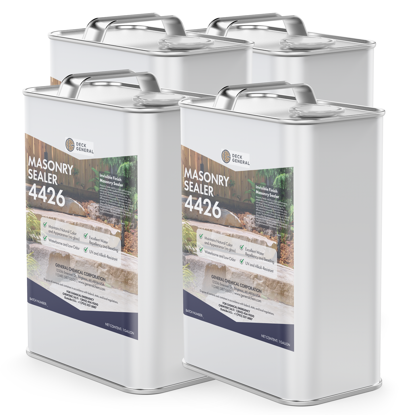 PaverGeneral Masonry Sealer 4426 - Finish Sealer for Stone, Brick, Mortar, and More