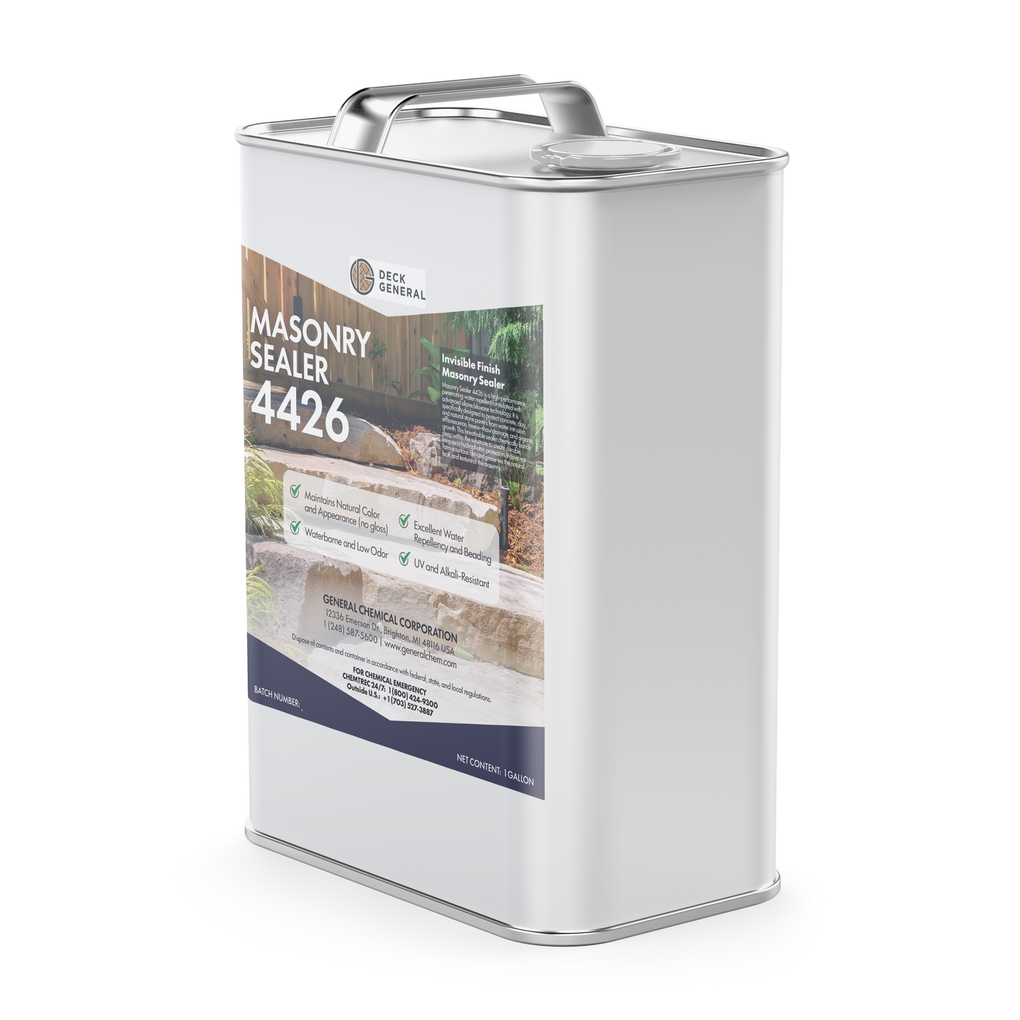 PaverGeneral Masonry Sealer 4426 - Finish Sealer for Stone, Brick, Mortar, and More
