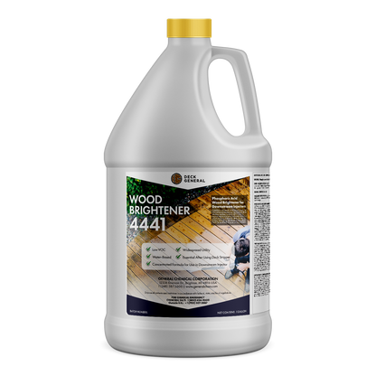 DeckGeneral Down Stream Injectable Wood Brightener 4441 - Revitalize Wood's Natural Color and Vibrancy