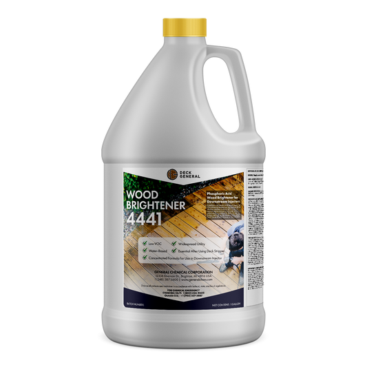 DeckGeneral Down Stream Injectable Wood Brightener 4441 - Revitalize Wood's Natural Color and Vibrancy