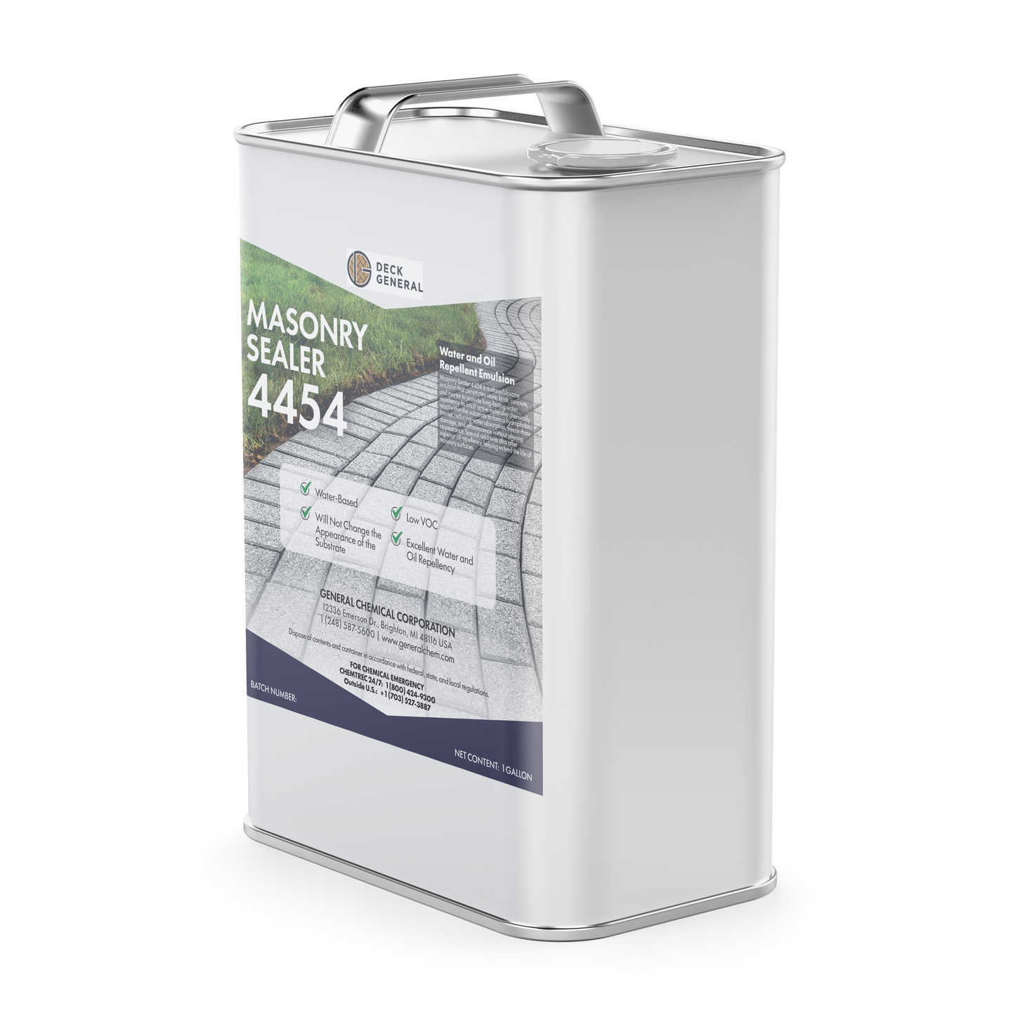 PaverGeneral Masonry Sealer 4454 - Water Damage Protection Invisible Finish Sealer