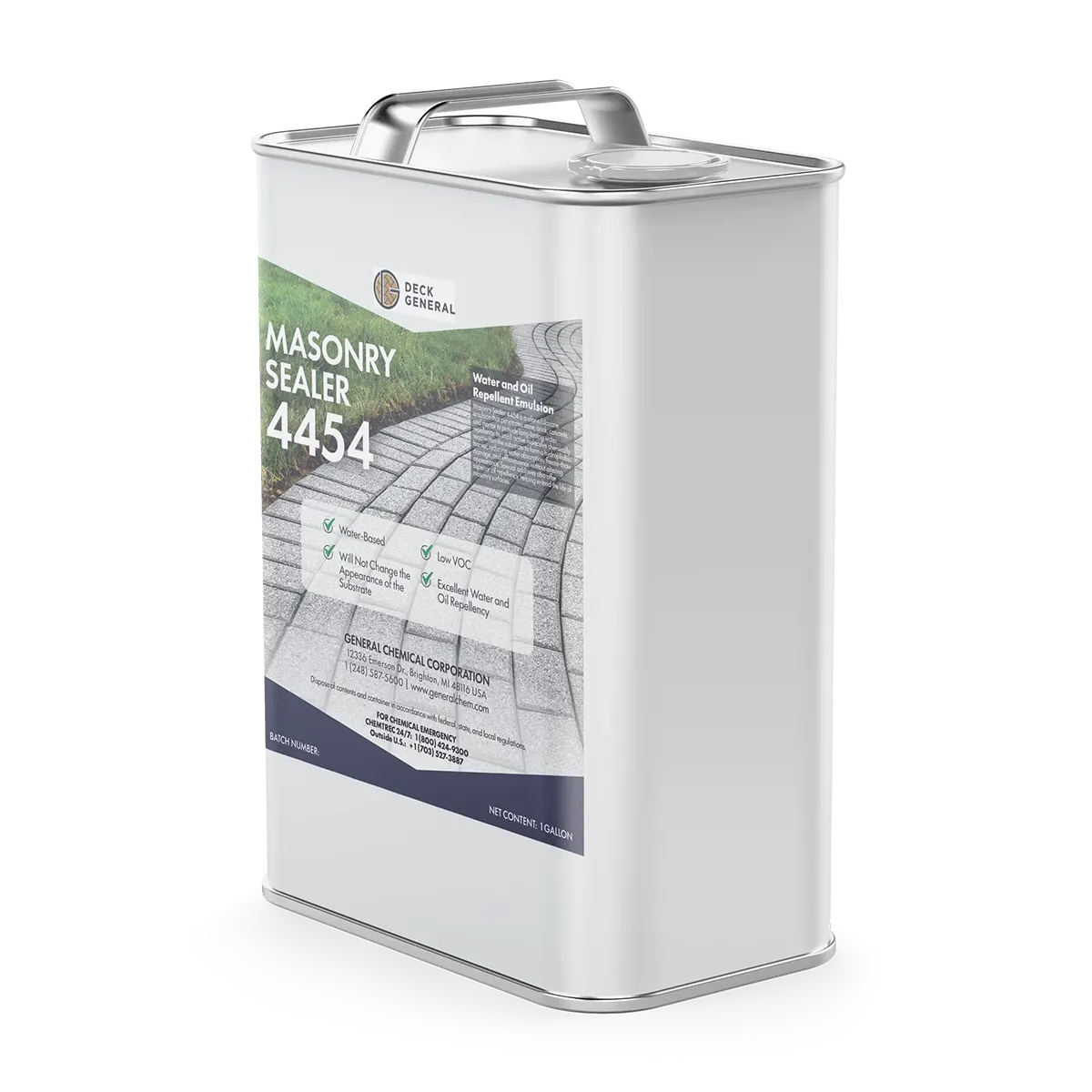 PaverGeneral Masonry Sealer 4454 - Water Damage Protection Invisible Finish Sealer