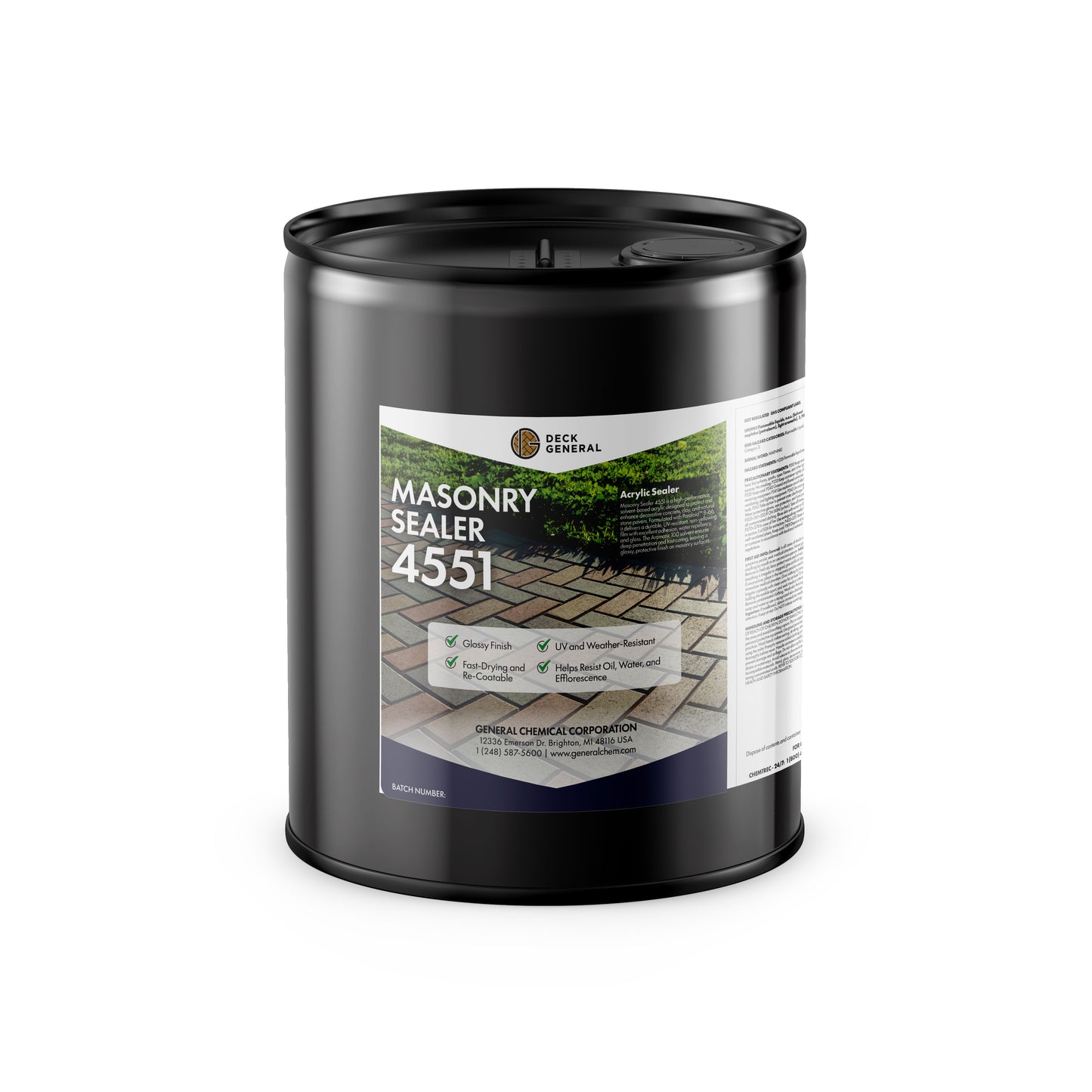PaverGeneral Masonry Sealer 4551 - Water Damage Protection Glossy Finish Sealer