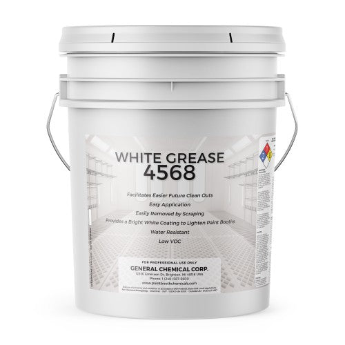 Booth Grease 4568 White - Protective Paint Coating for Heavy Overspray