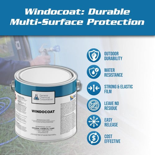 Windocoat 4880 - Temporary Protective Coating for Windows and Glass