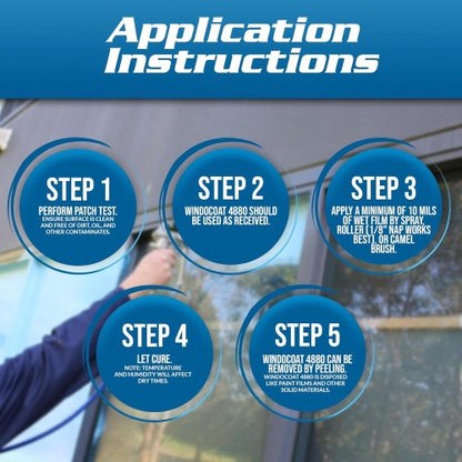Windocoat 4880 - Temporary Protective Coating for Windows and Glass
