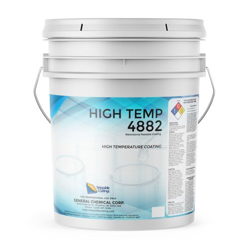 High Temp Coating 4882 - Temperature Resistant Peelable Coating for Metal, Glass, or Ceramics