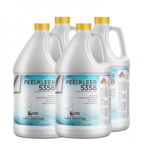 Peelkleer 5358 - Transparent Blue Strippable Protective Coating for Walls, Windows, and Lights