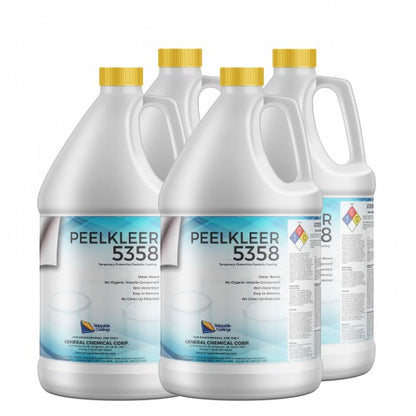 Peelkleer 5358 - Transparent Blue Strippable Protective Coating for Walls, Windows, and Lights