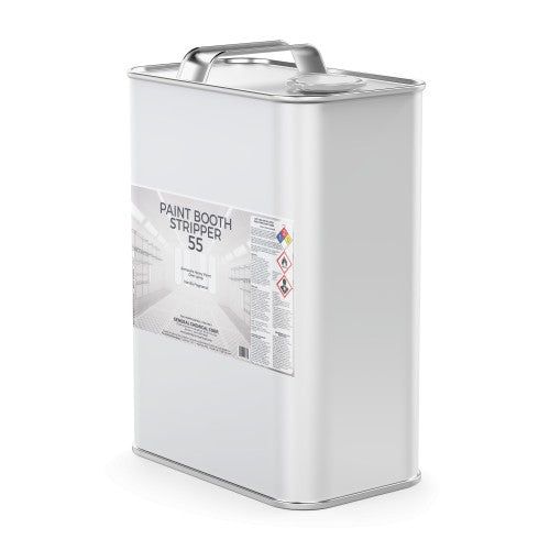 Paint Booth Cleaner 55 - Solvent Based Paint Remover for Heavy Overspray