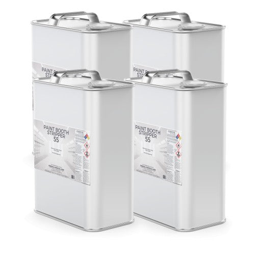 Paint Booth Cleaner 55 - Solvent Based Paint Remover for Heavy Overspray