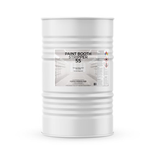 Paint Booth Cleaner 55 - Solvent Based Paint Remover for Heavy Overspray