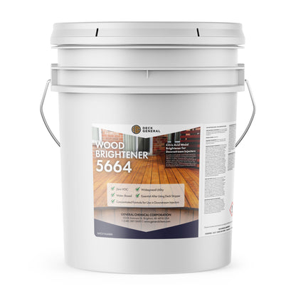 DeckGeneral Down Stream Injectable Wood Brightener 5664 - Restore the Natural Color of Wood in Minutes