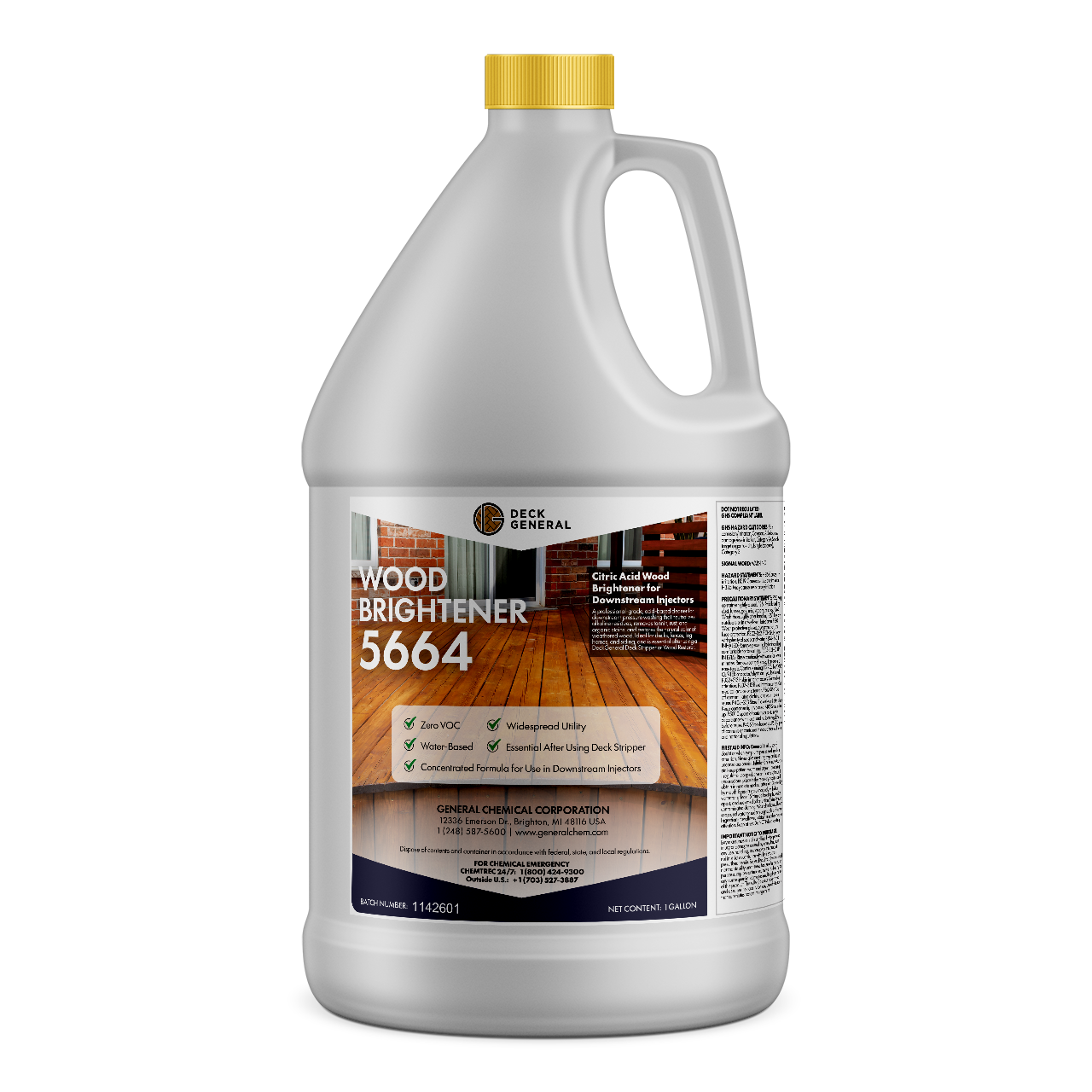 DeckGeneral Down Stream Injectable Wood Brightener 5664 - Restore the Natural Color of Wood in Minutes